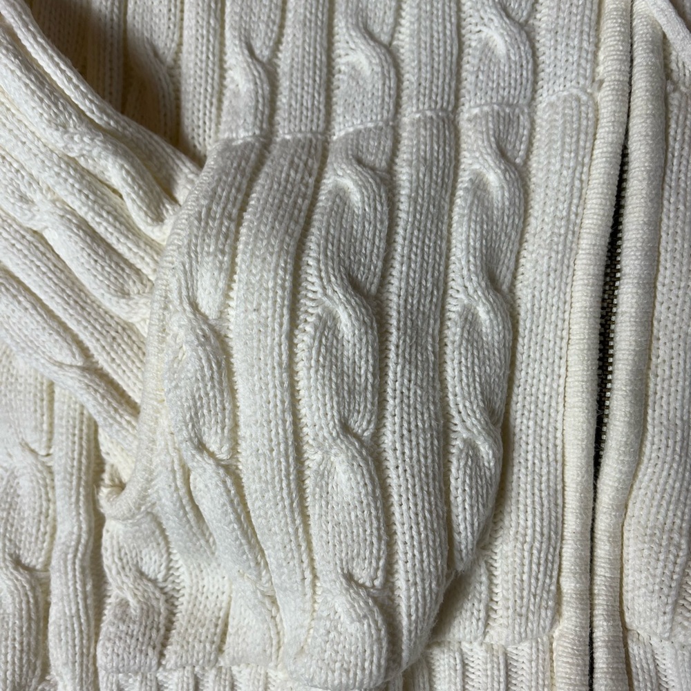 Tommy Hilfiger Women's Off-White Cardigan - Picture 3 of 4